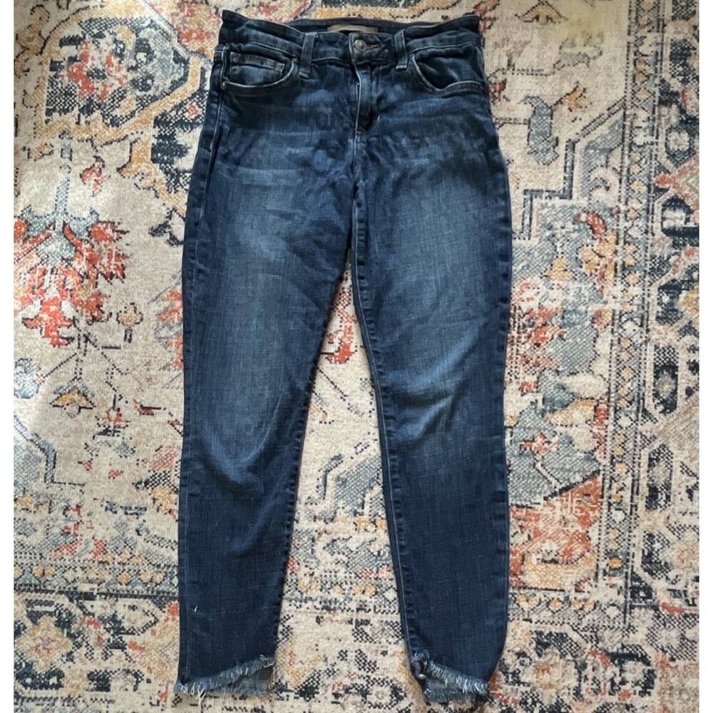 Joe's Jeans Women's Skinny Ankle Mid Rise Dark Wash Stretch Denim 5-Pocket
